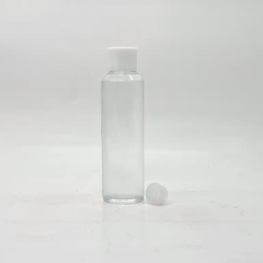 150ml Round Bottle Clear - Oil Lid White