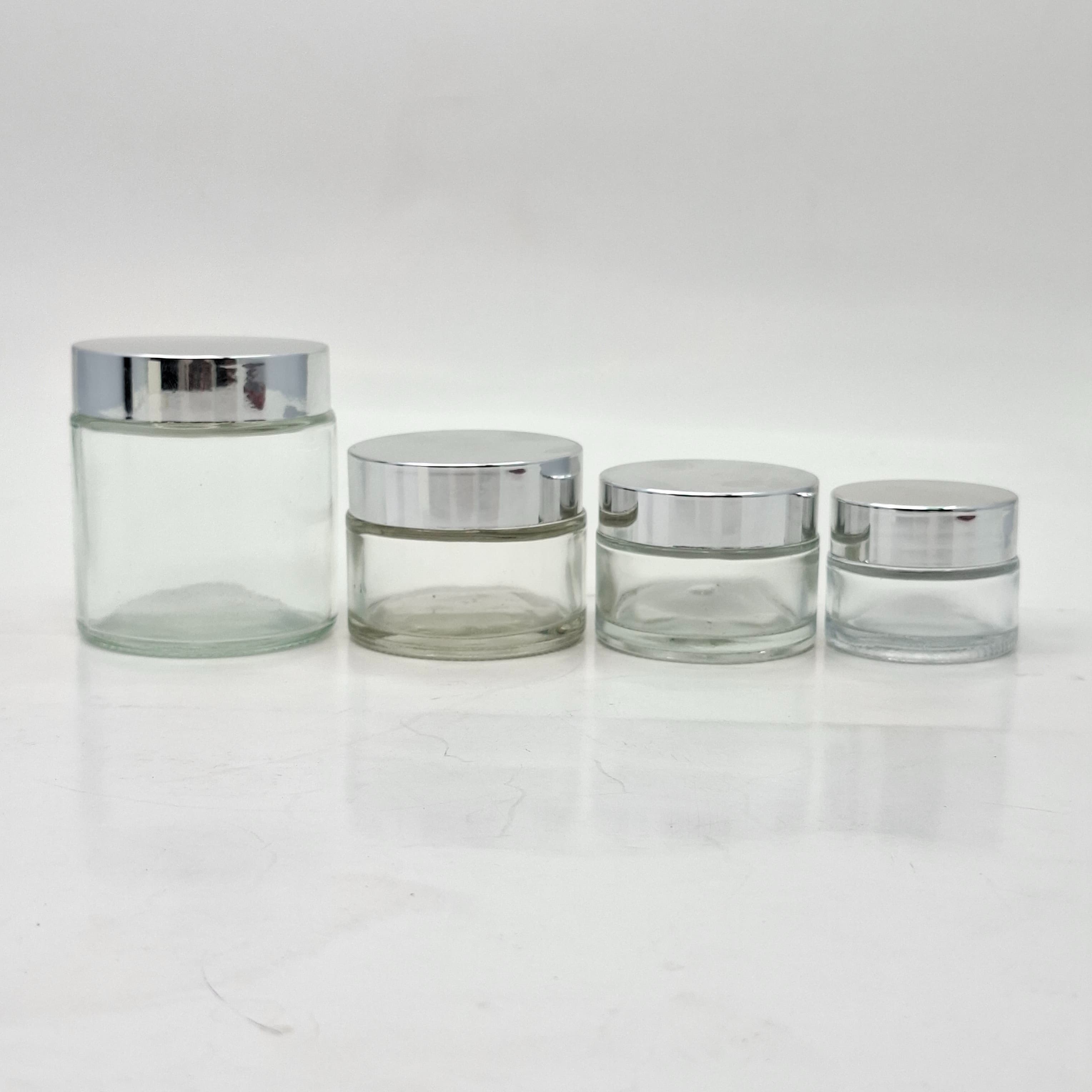 Main image of Clear Glass Jar - Silver Lid