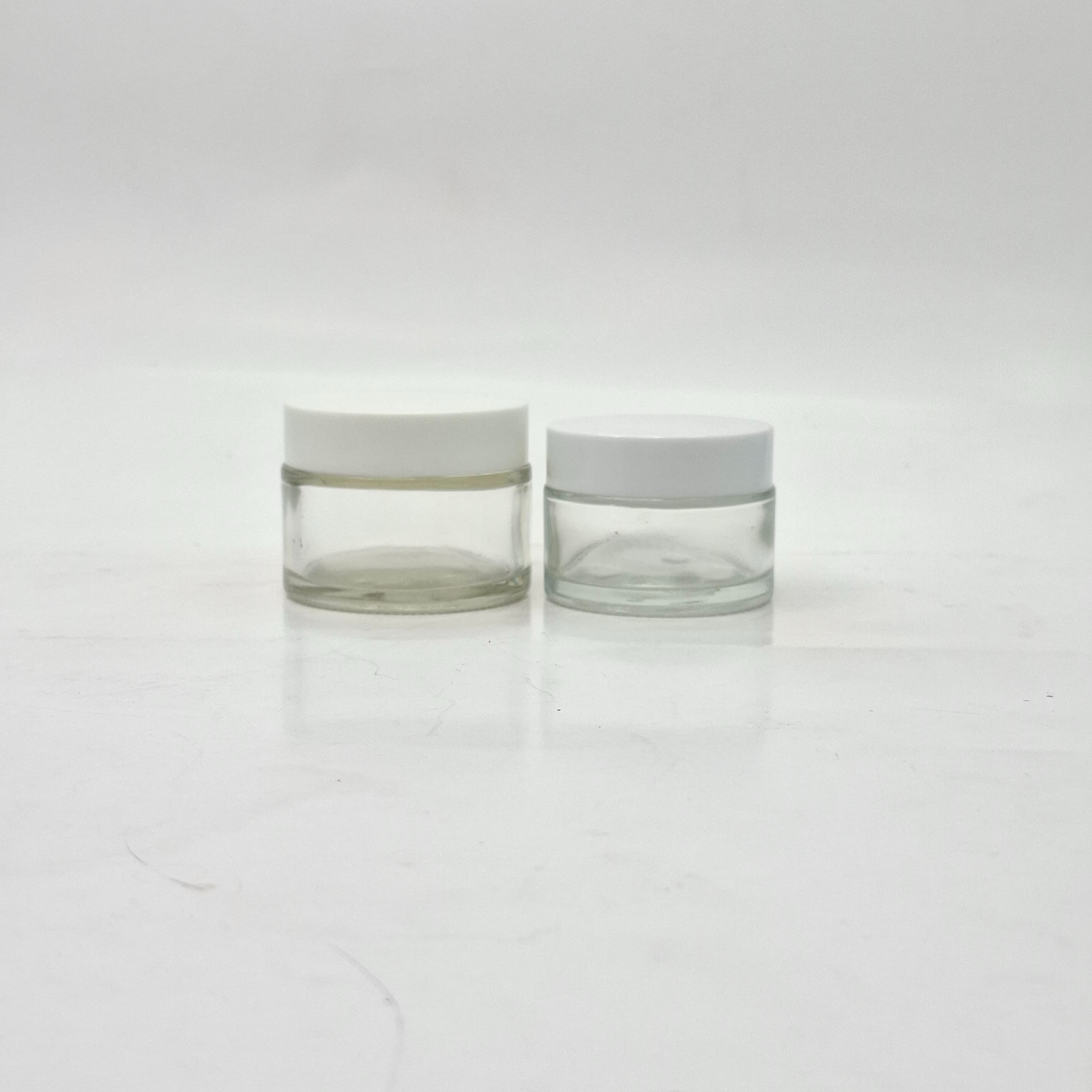 Thumbnail 2 of 50ml Clear Glass Jar - White Lid 
