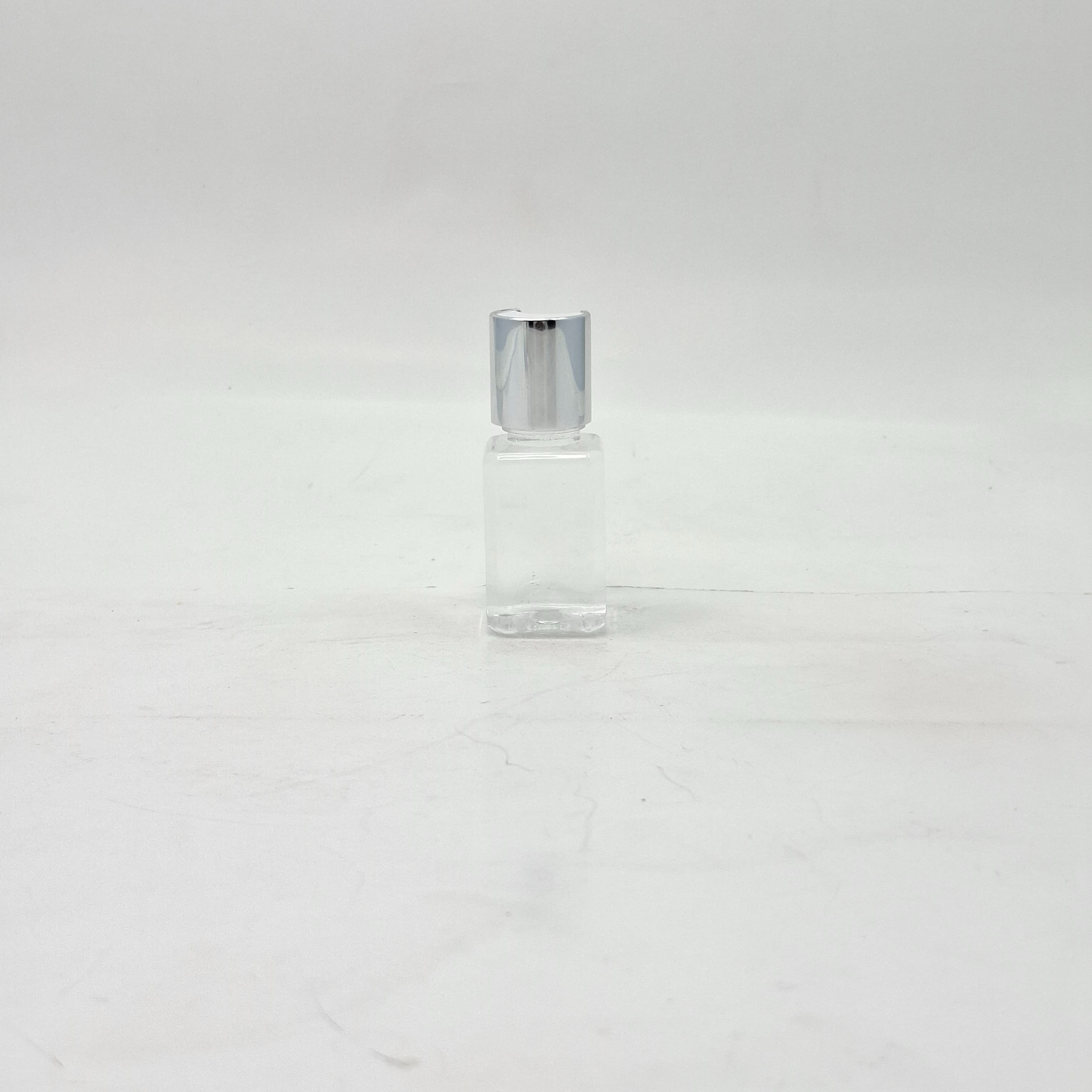 Main image of 30ml SQ Bottle Clear - Press Lid Silver