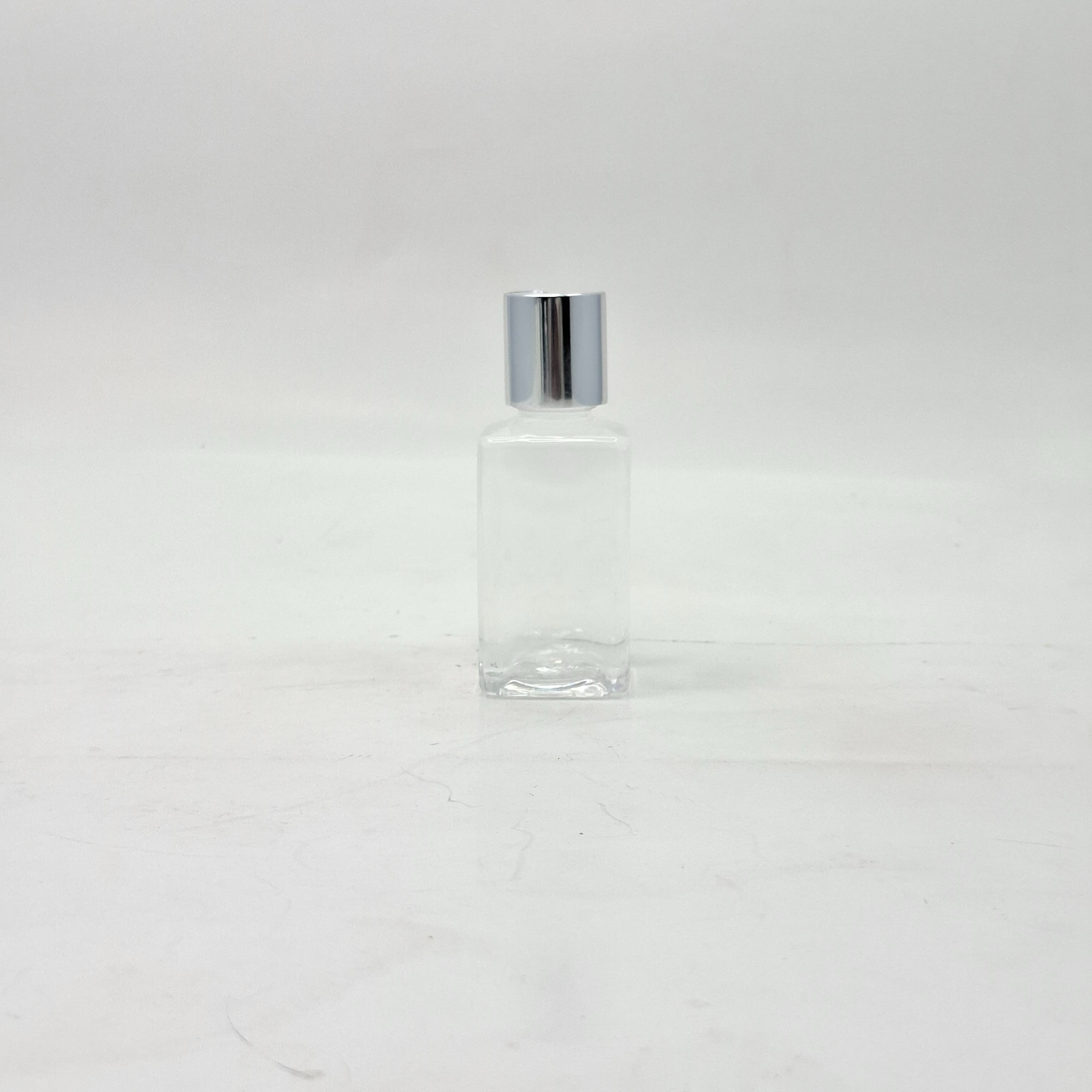 Main image of 50ml SQ Bottle Clear - Press Lid Silver