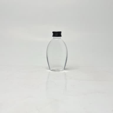 50ml Body Lotion Bottle Clear - Alu Cap Black