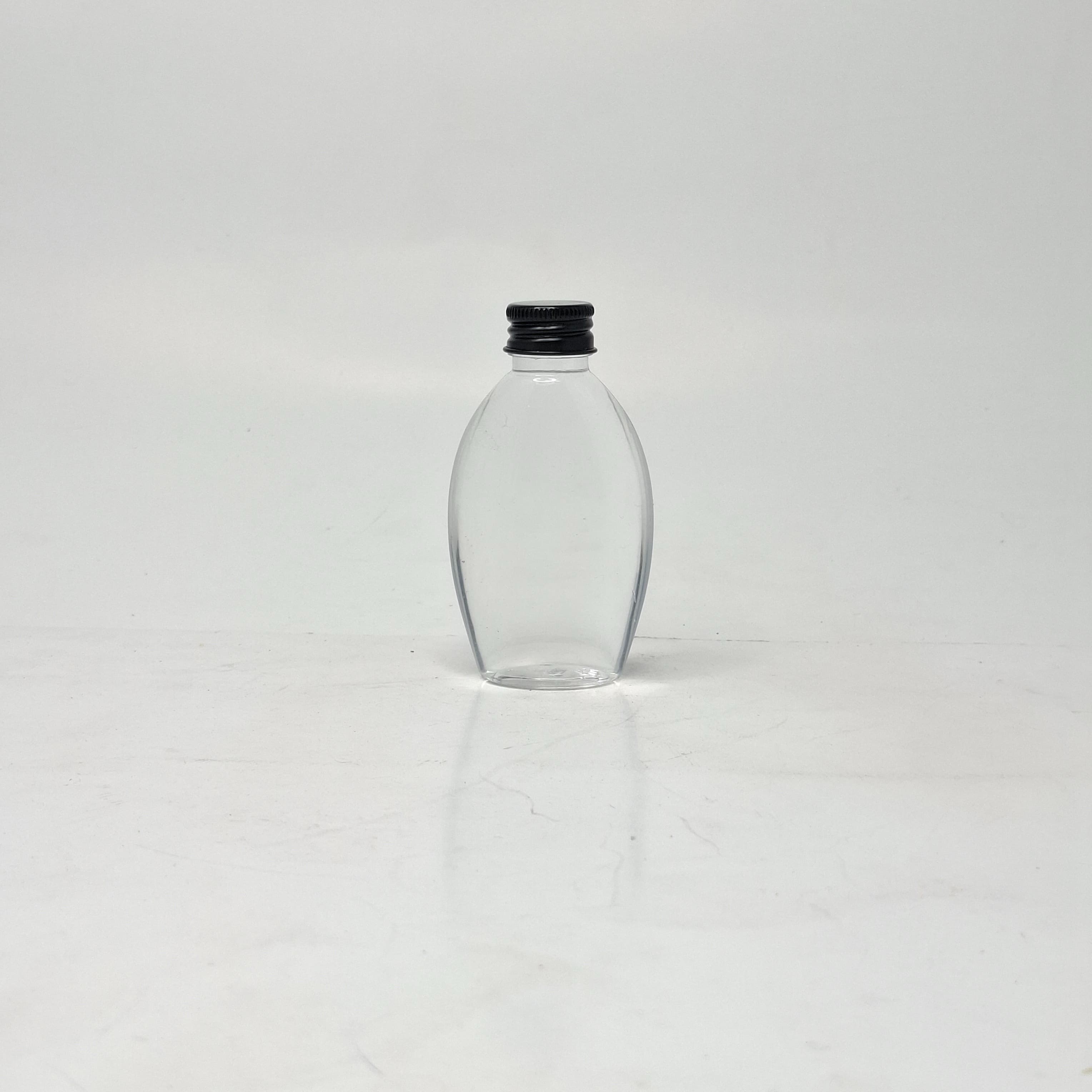 Main image of 50ml Body Lotion Bottle Clear - Alu Cap Black