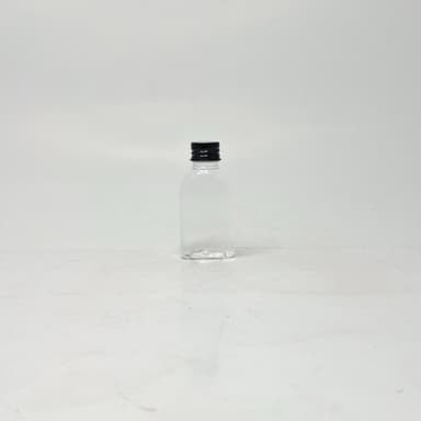 30ml Box Type Bottle Clear -Alu Cap Black