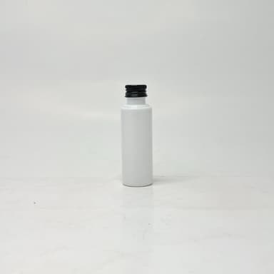 50ml Round Bottle White - Alu Cap Black