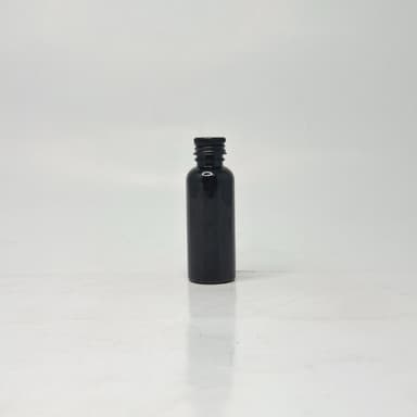 50ml Round  Black Bottle - Alu Lid Black