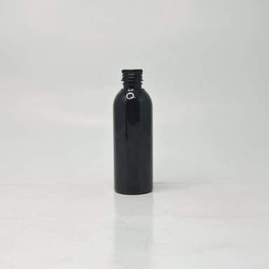 100ml Round Nack Bottle Black - Alu Cap Black