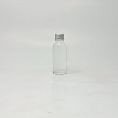 40ml Round Bottle Clear - Alu Cap Silver