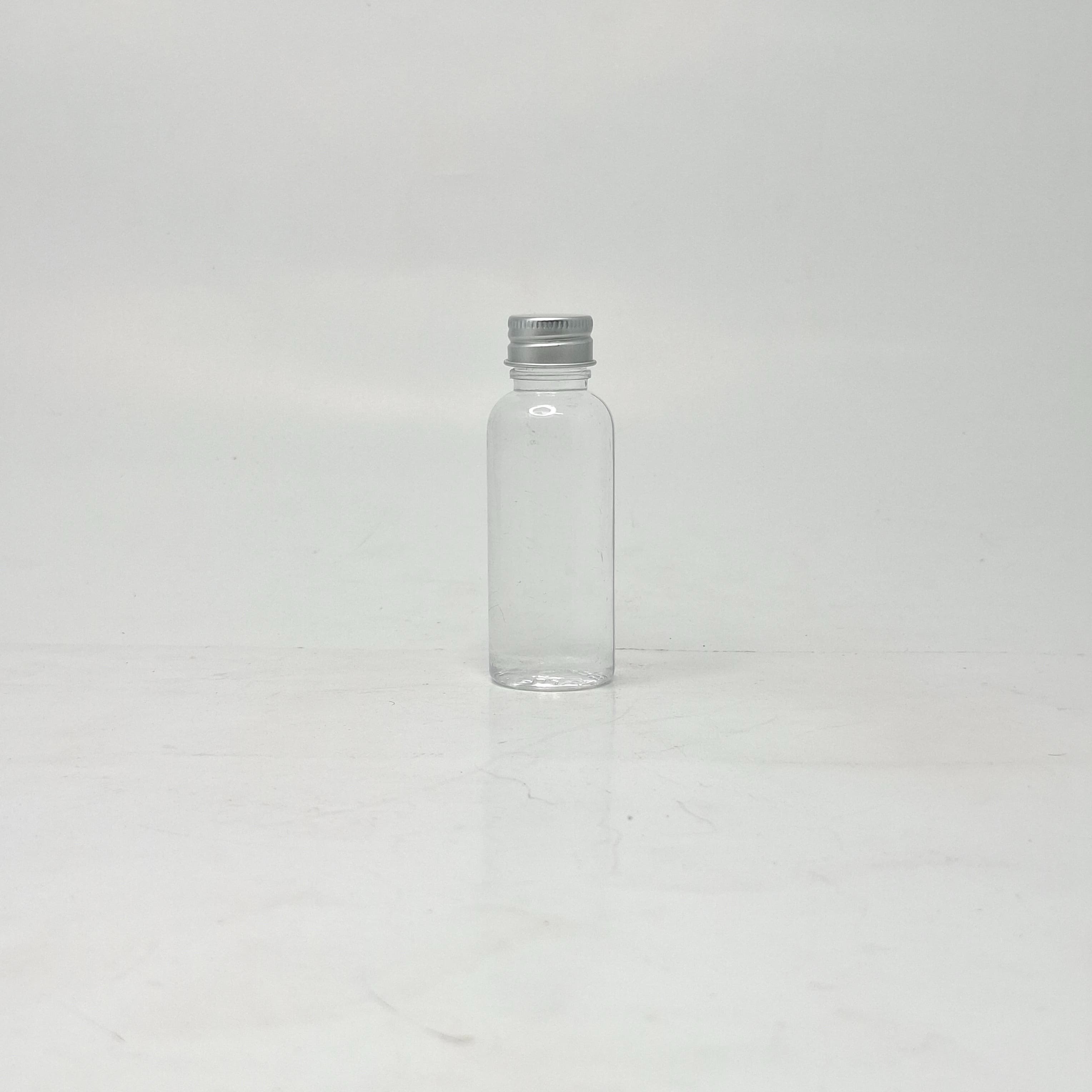 Main image of 40ml Round Bottle Clear - Alu Cap Silver