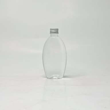 100ml Body Lotion Bottle Clear - Alu Cap Silver 