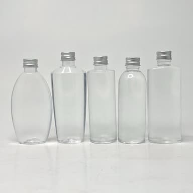 100ml Clear Bottle - Alu Cap Silver