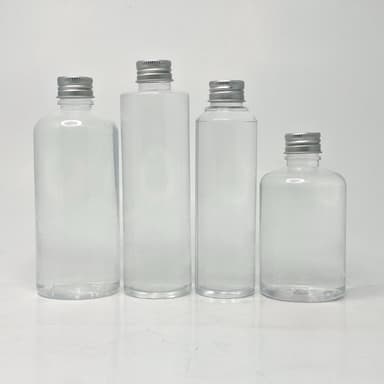 150ml-300ml Clear Bottles - Alu Cap Silver