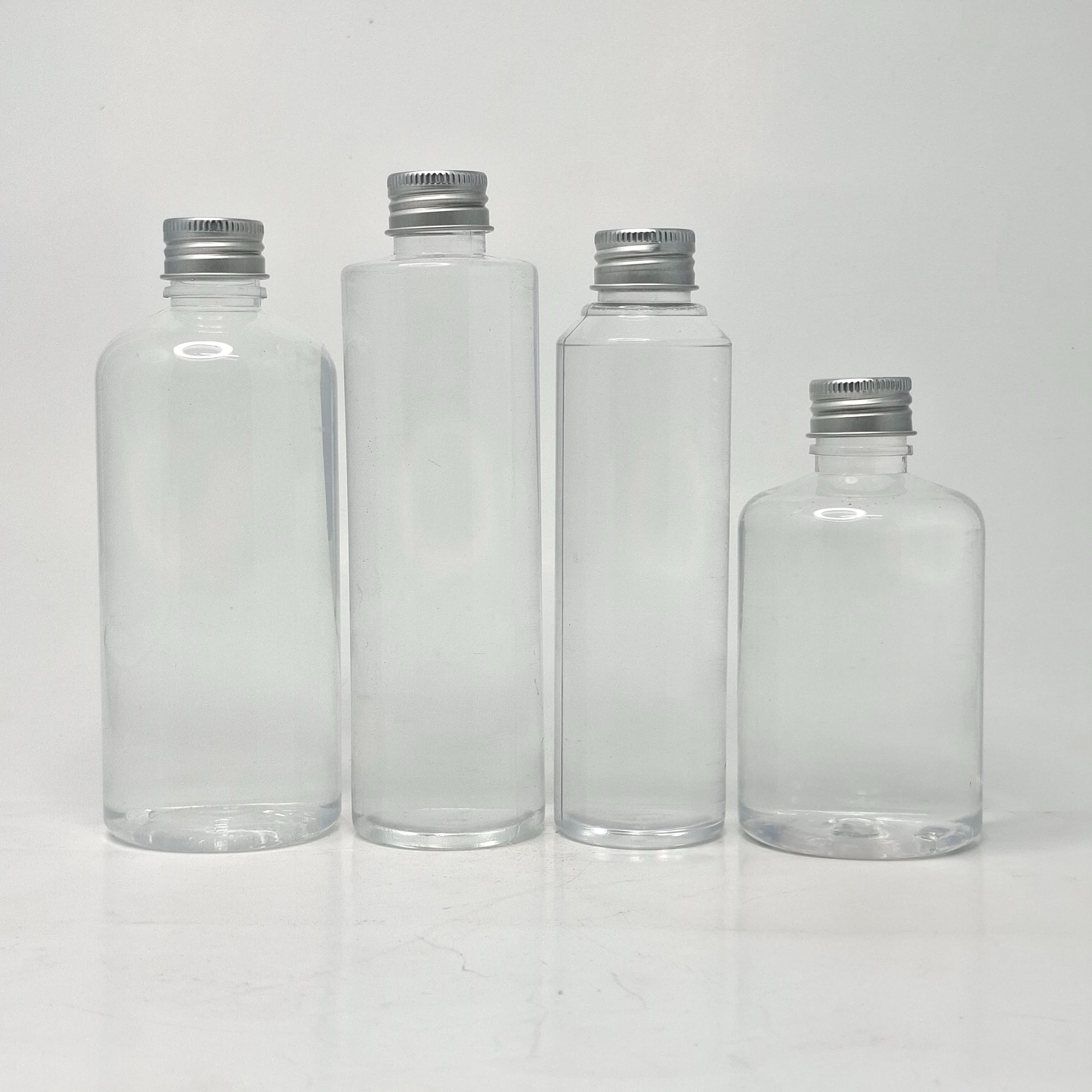 Main image of 150ml-300ml Clear Bottles - Alu Cap Silver