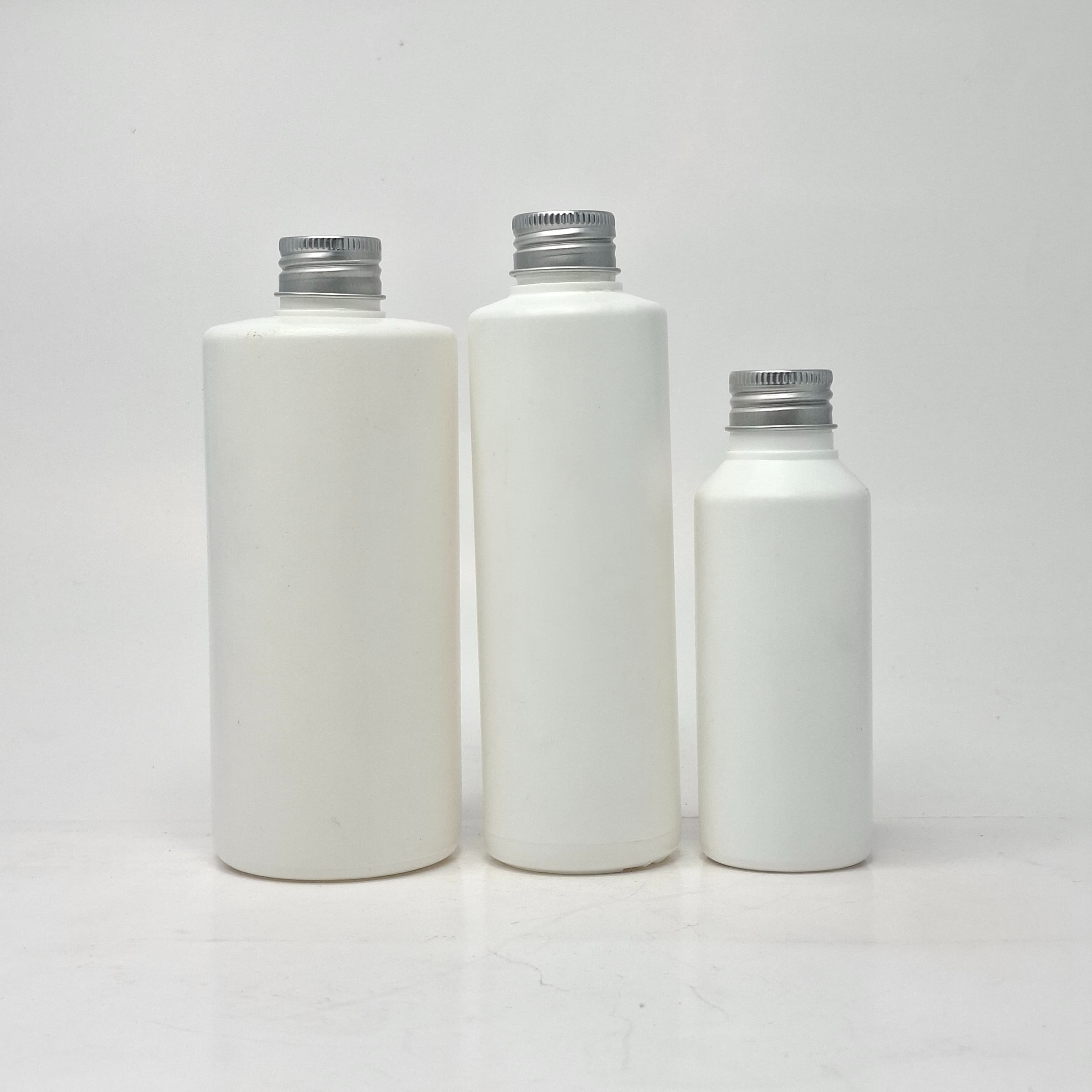 Main image of 100ml- 340ml HDPE White Bottle- Alu Lid Silver