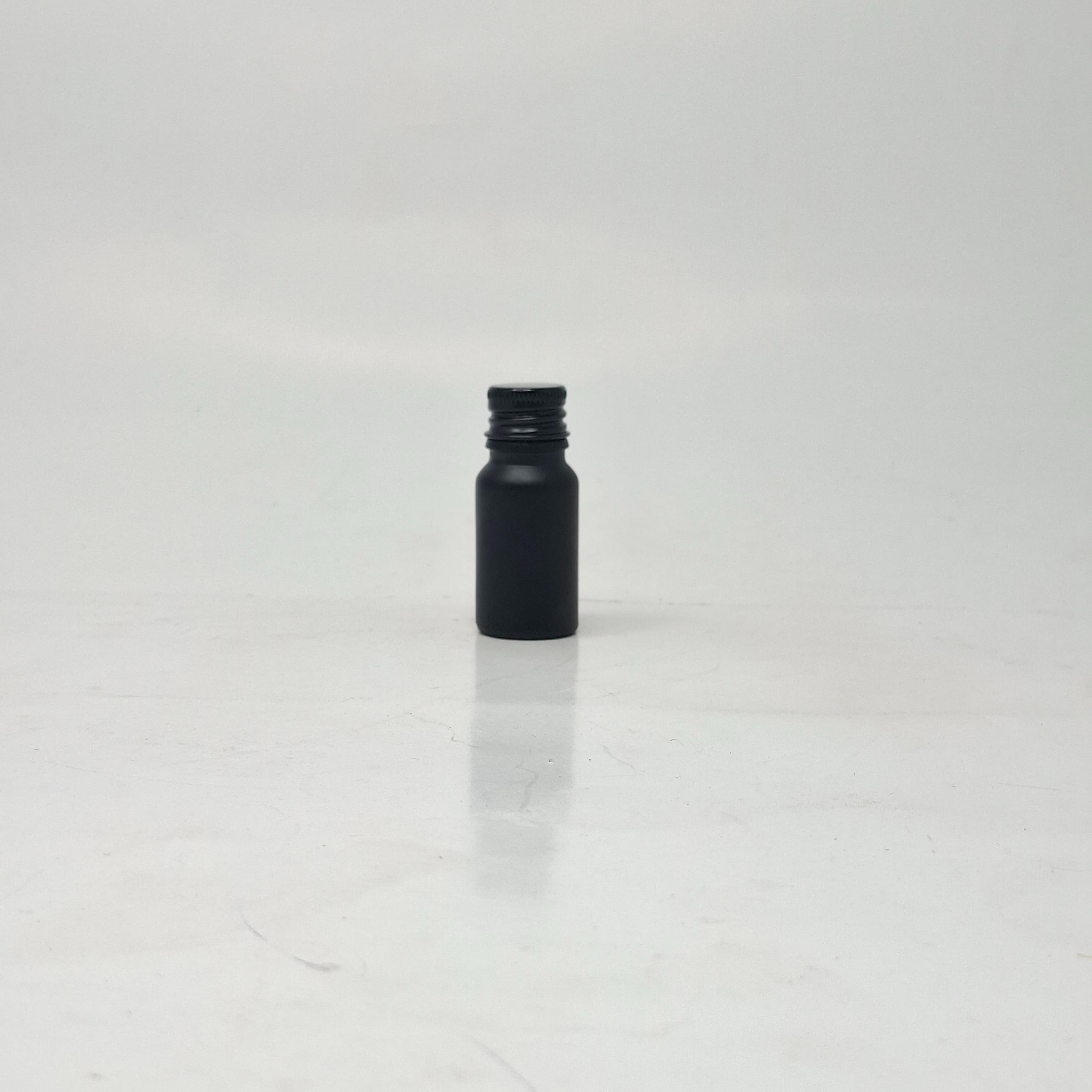 Main image of 10ml Black Glass Bottle - Alu Cap Black 