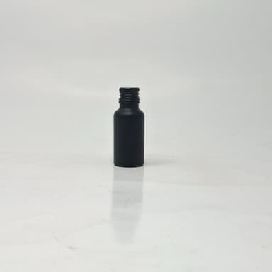 20ml Black Glass Bottle - Alu Cap Black