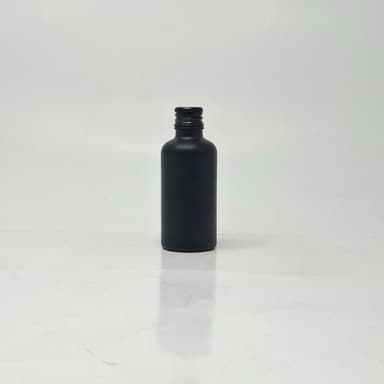 50ml Black Glass Bottle - Alu Cap Black
