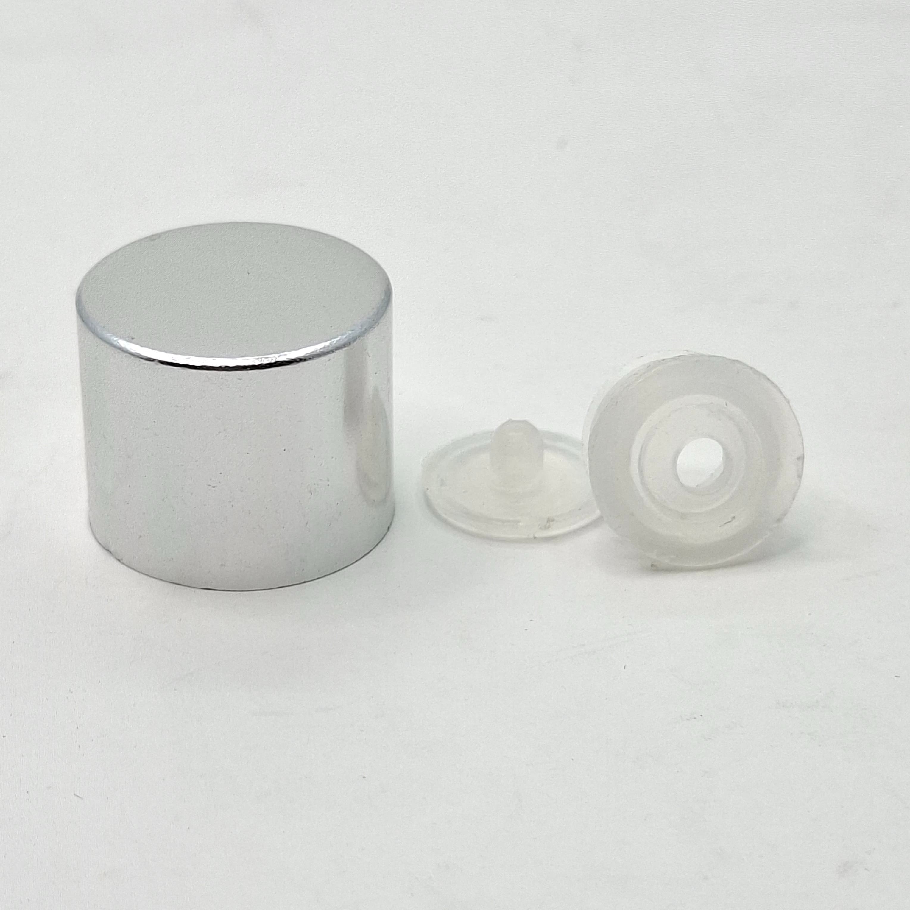 Thumbnail 3 of 10ml Black Glass Bottle -18mm Shine Silver Lid with insert