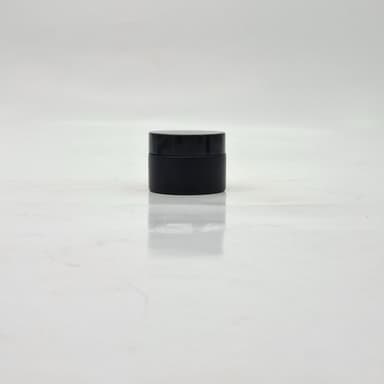 30ml Black Glass Cream Container - Black Lid