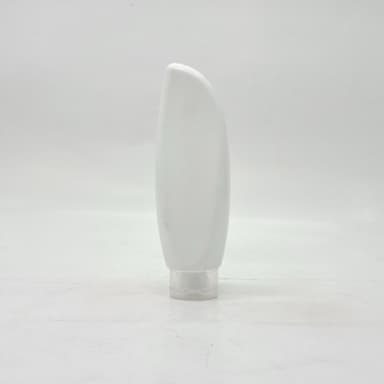 120 ml White Cream Tube - Flip Top Lid Clear