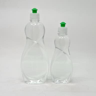 250ml-500ml Dish Wash Bottle - Push Pull Lid Green