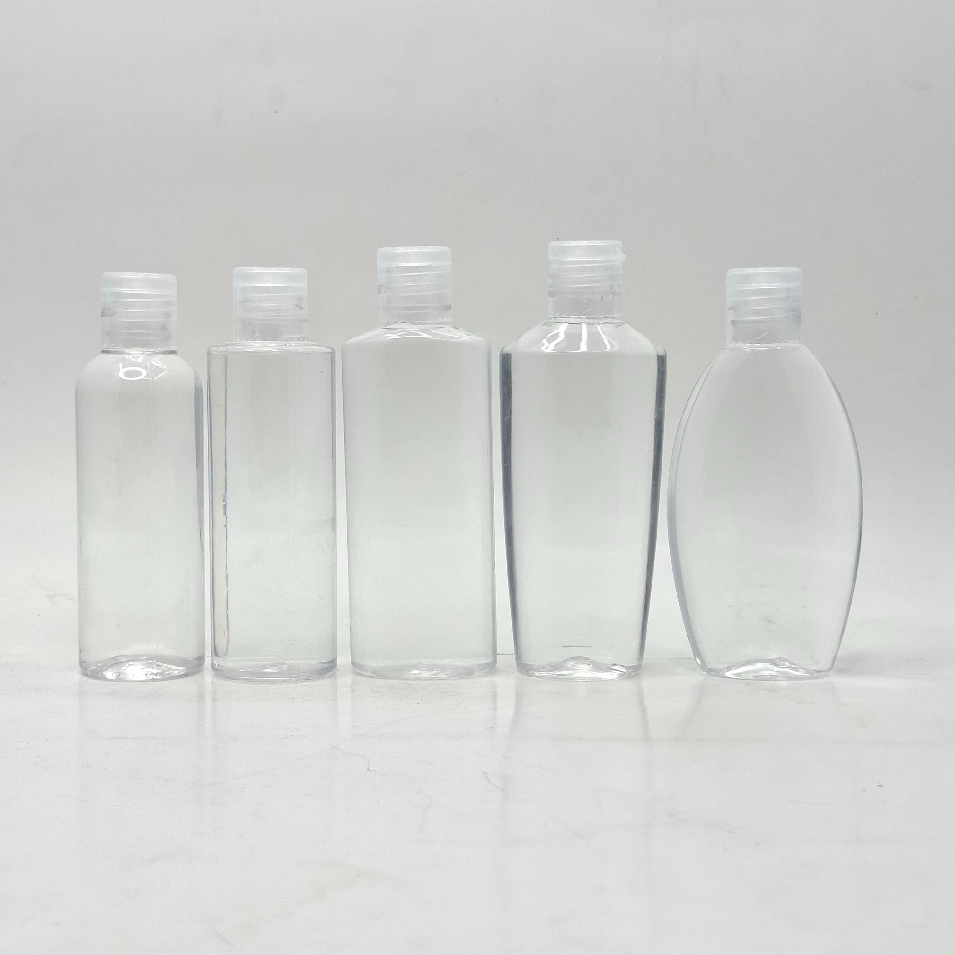 Main image of 100ml Clear Bottle - Flip Top Lid Clear