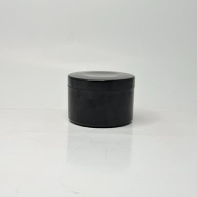 250g Tall Cream Jar - Black