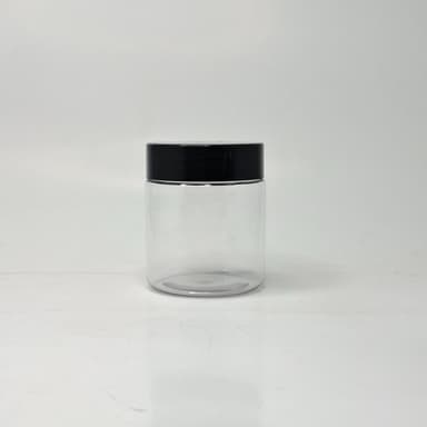250g Food Jar - Black Lid