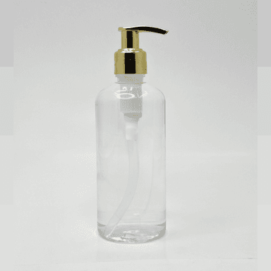 300ml Round Bottle - Gold Pump