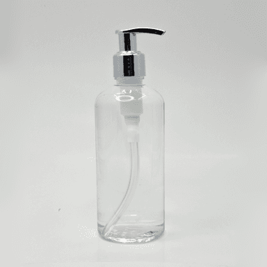 300ml Round Bottle - Silver Pump