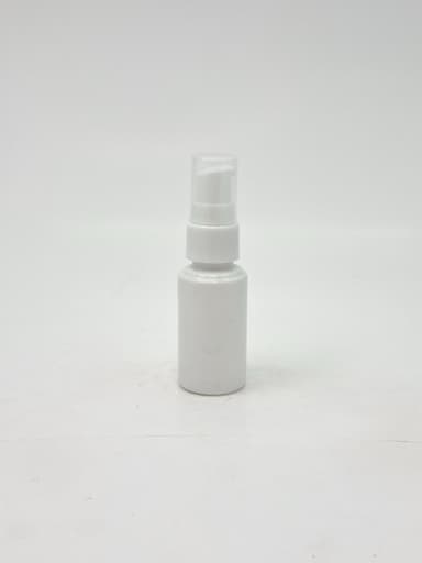 30ml Round Bottle White - White Pump