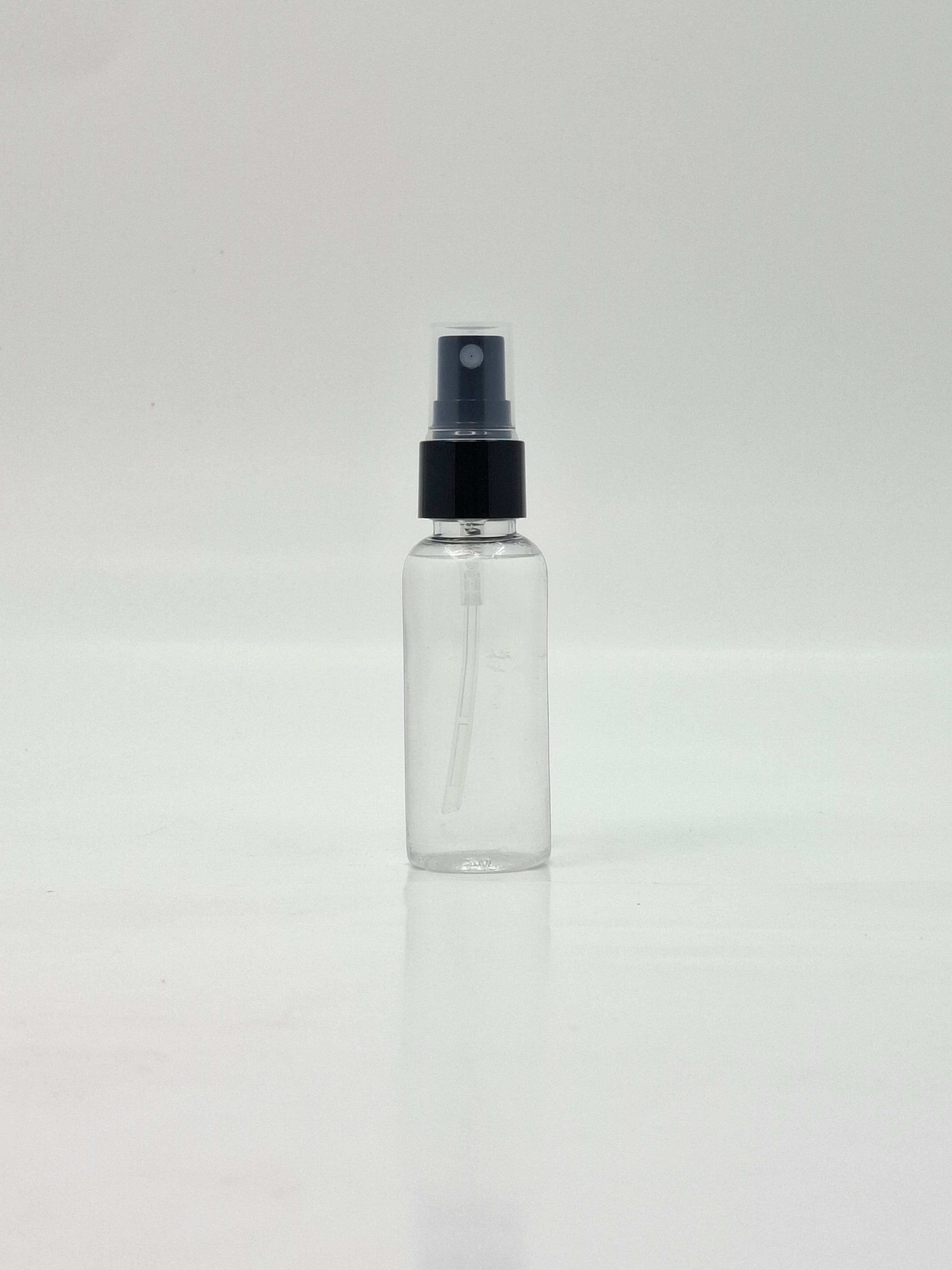 Main image of 40ml Round Bottle Clear - Black Spray