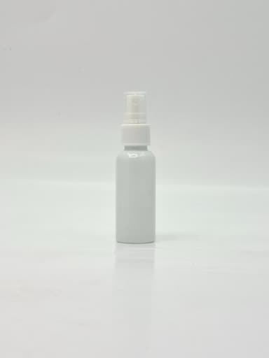 40ml Round Bottle White - White Spray