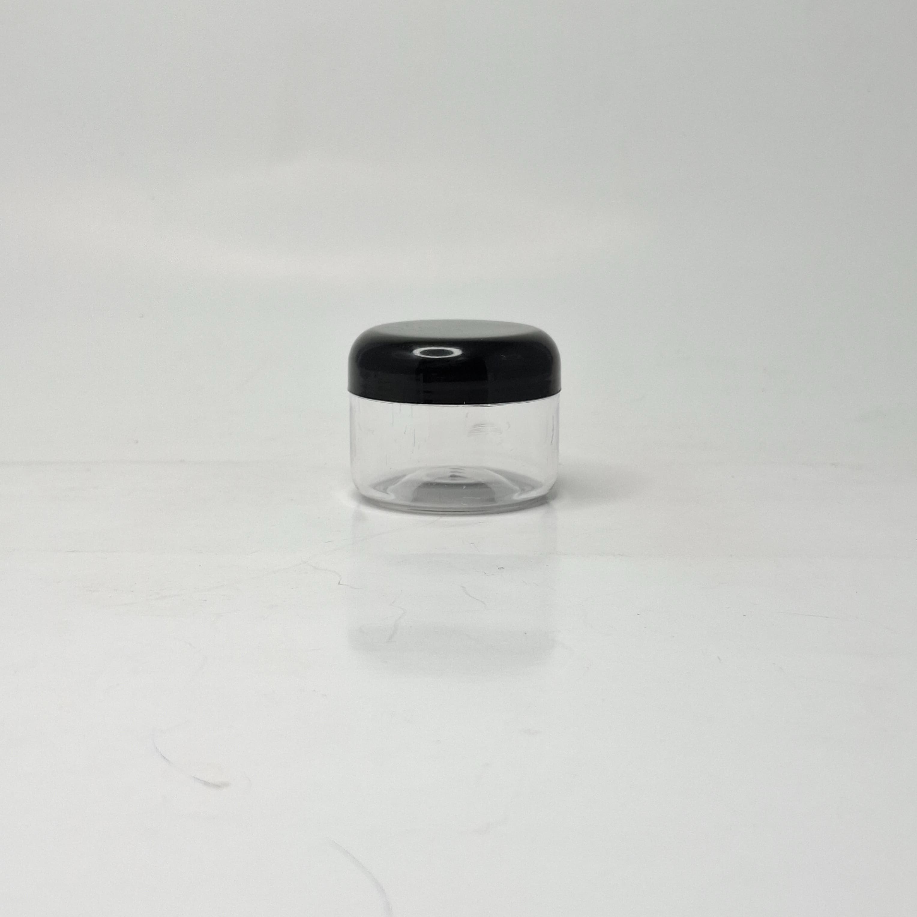 Main image of 50g Clear Cream Tub - Black Lid