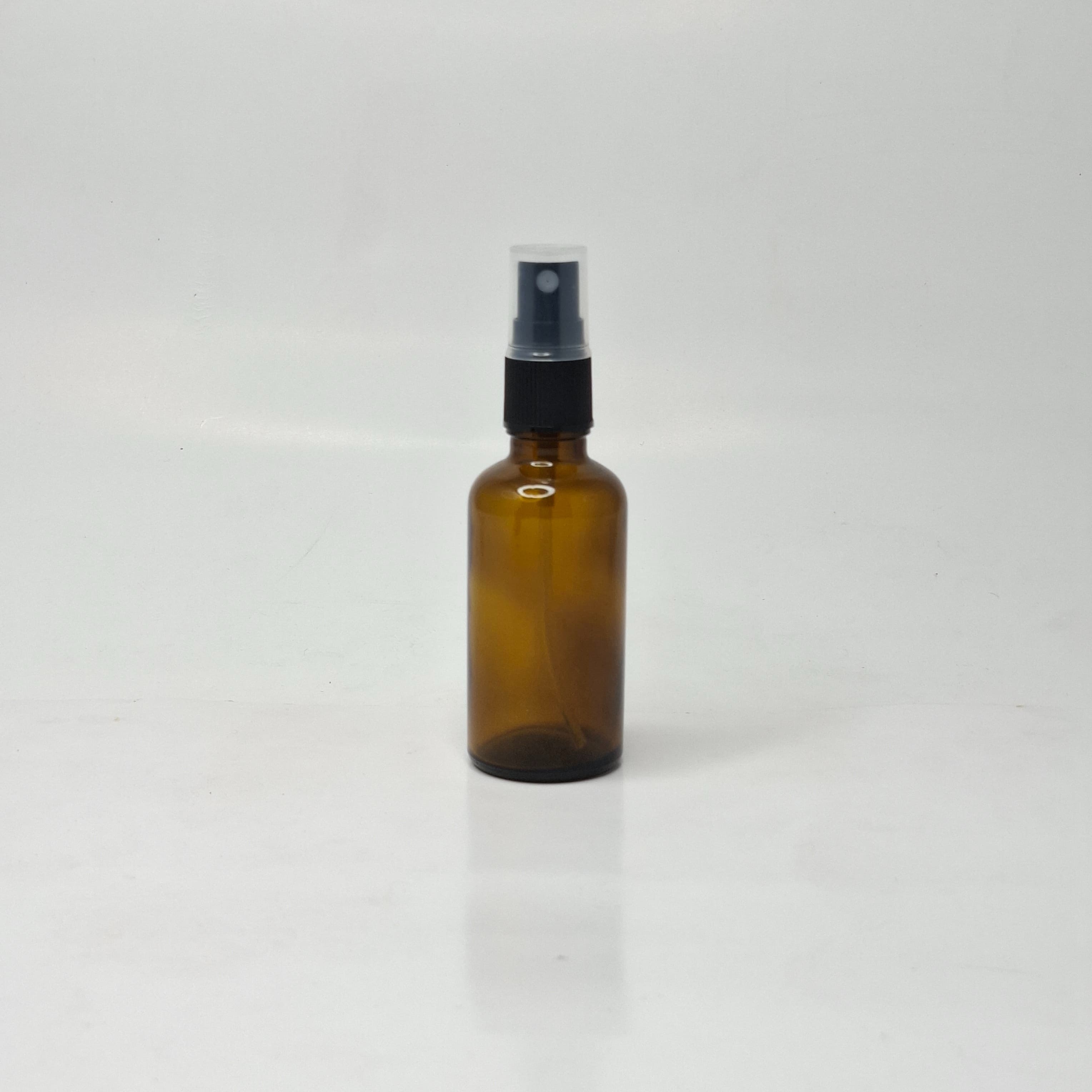 Main image of 50ml Amber Glass Bottle - Black Spray