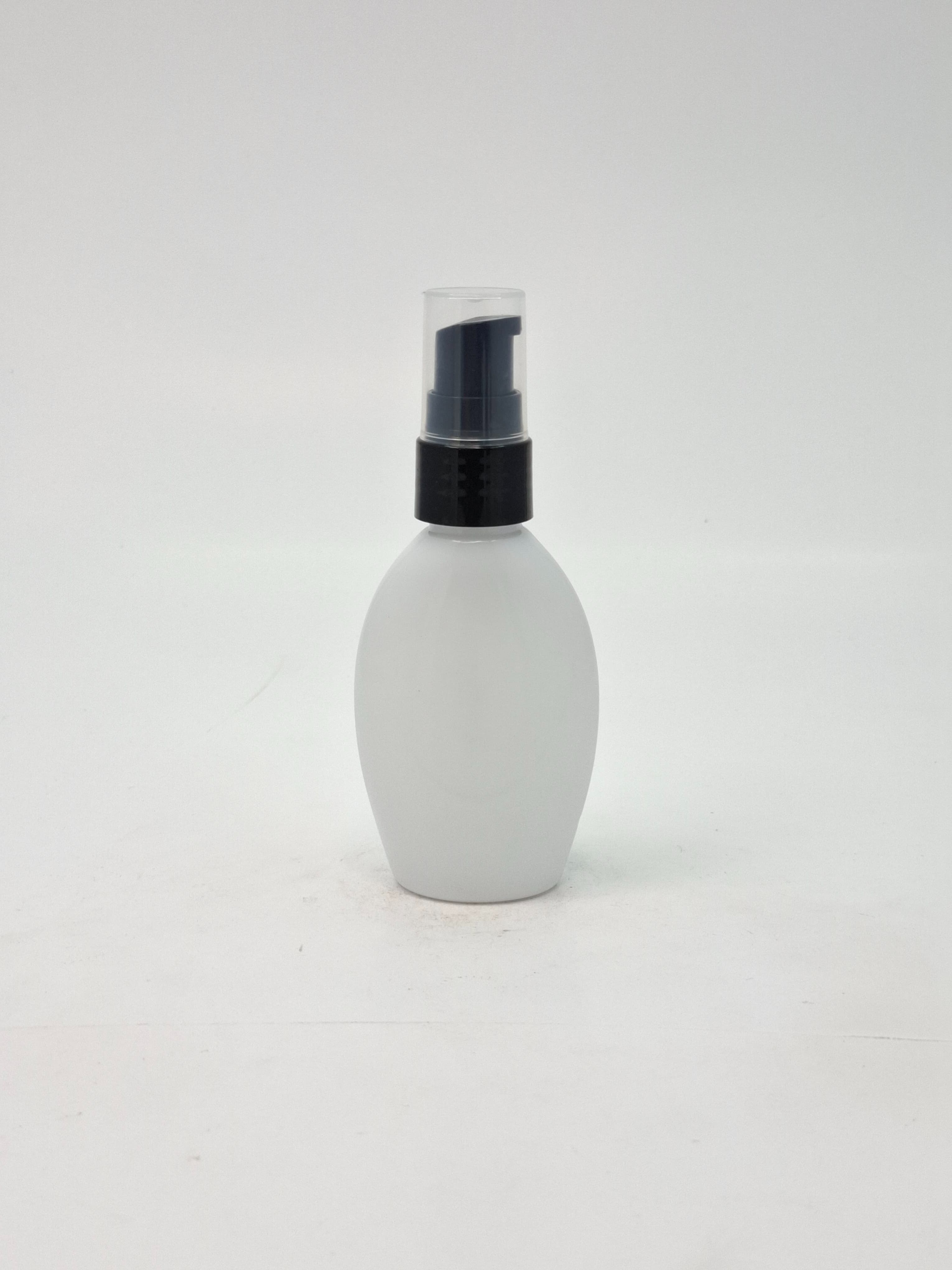 Main image of 50ml Body Lotion Bottle White - Black Pump 