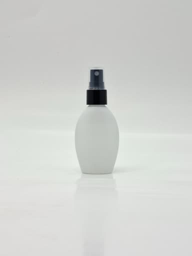 50ml Body Lotion Bottle White - Black Spray