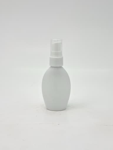 50ml Body Lotion Bottle White - White Pump