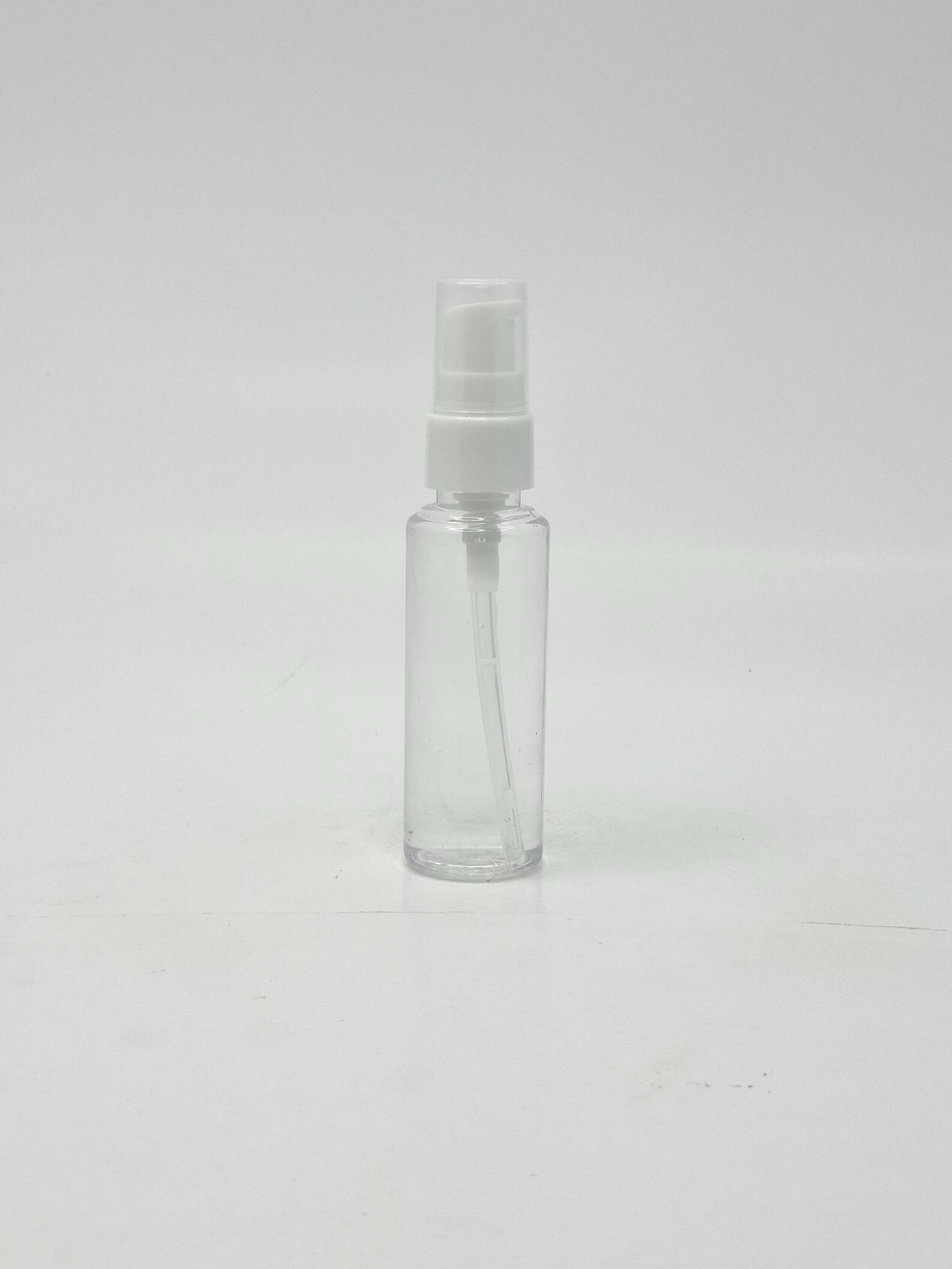 Main image of 50ml Round Bottle Clear - White Pump