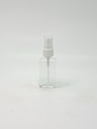 50ml SQ Bottle Clear - White Pump