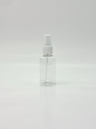 50ml SQ Bottle Clear - White Spray
