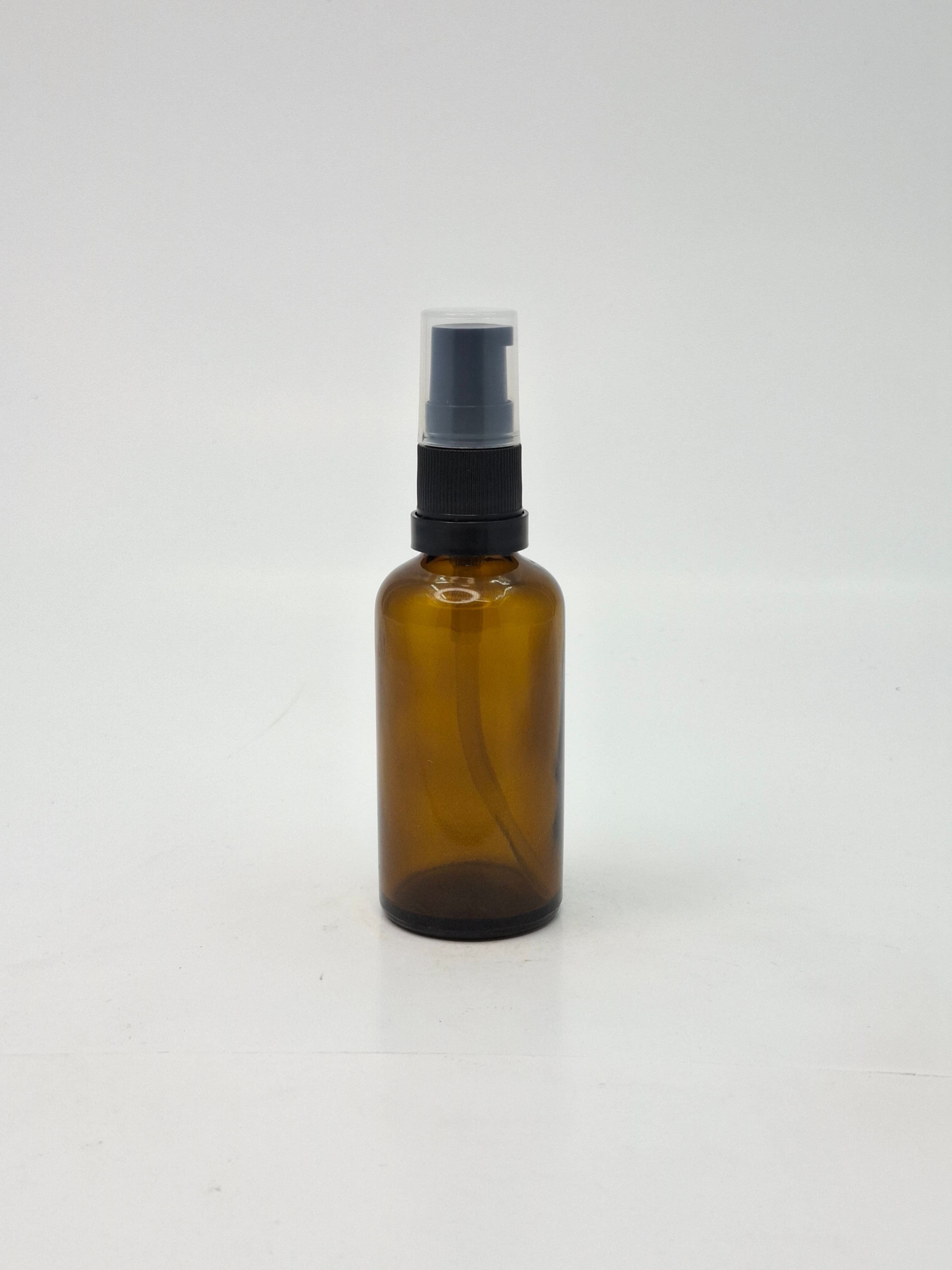 Thumbnail 4 of Amber Bottle with Black Pump