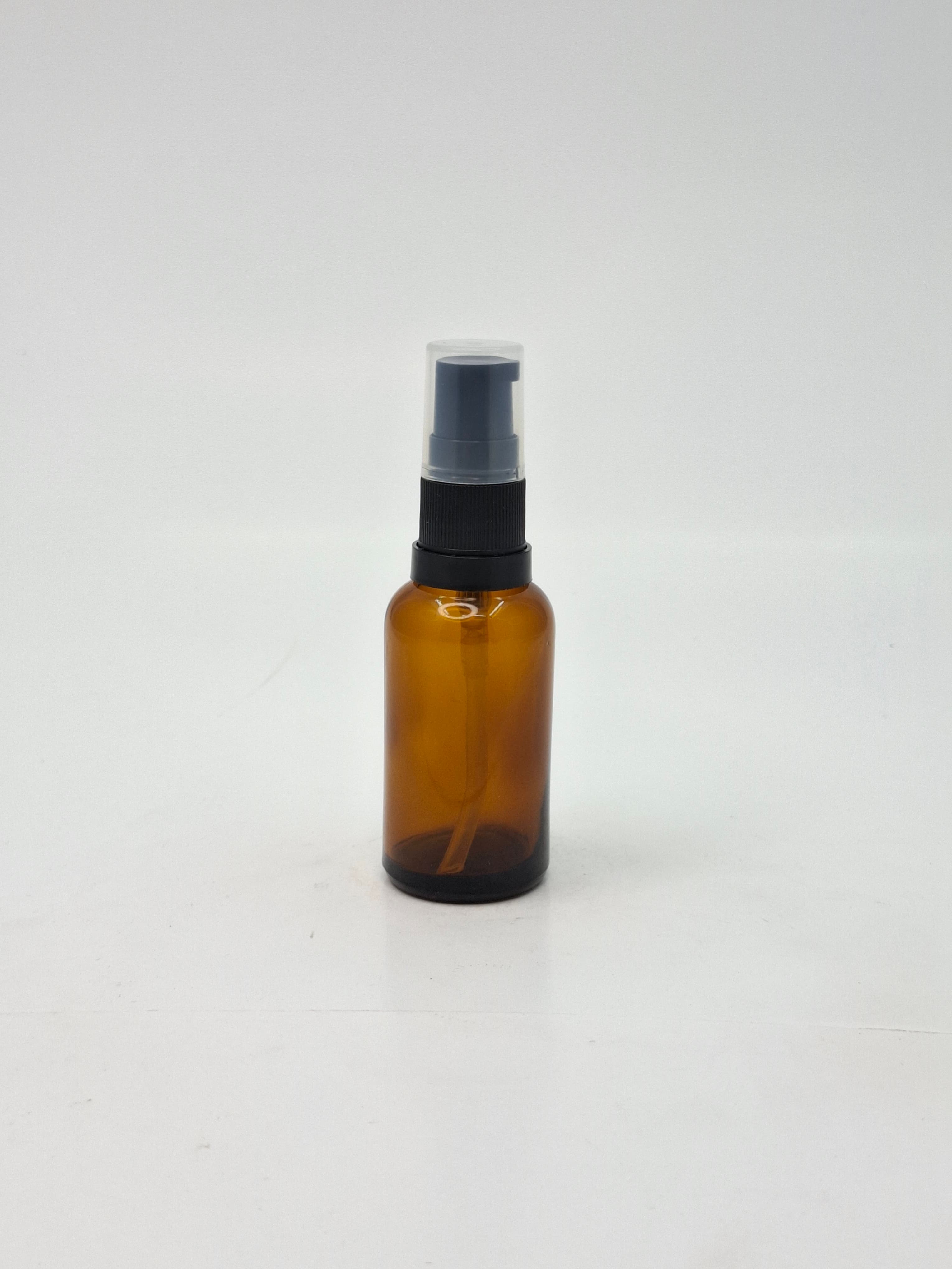 Thumbnail 5 of Amber Bottle with Black Pump