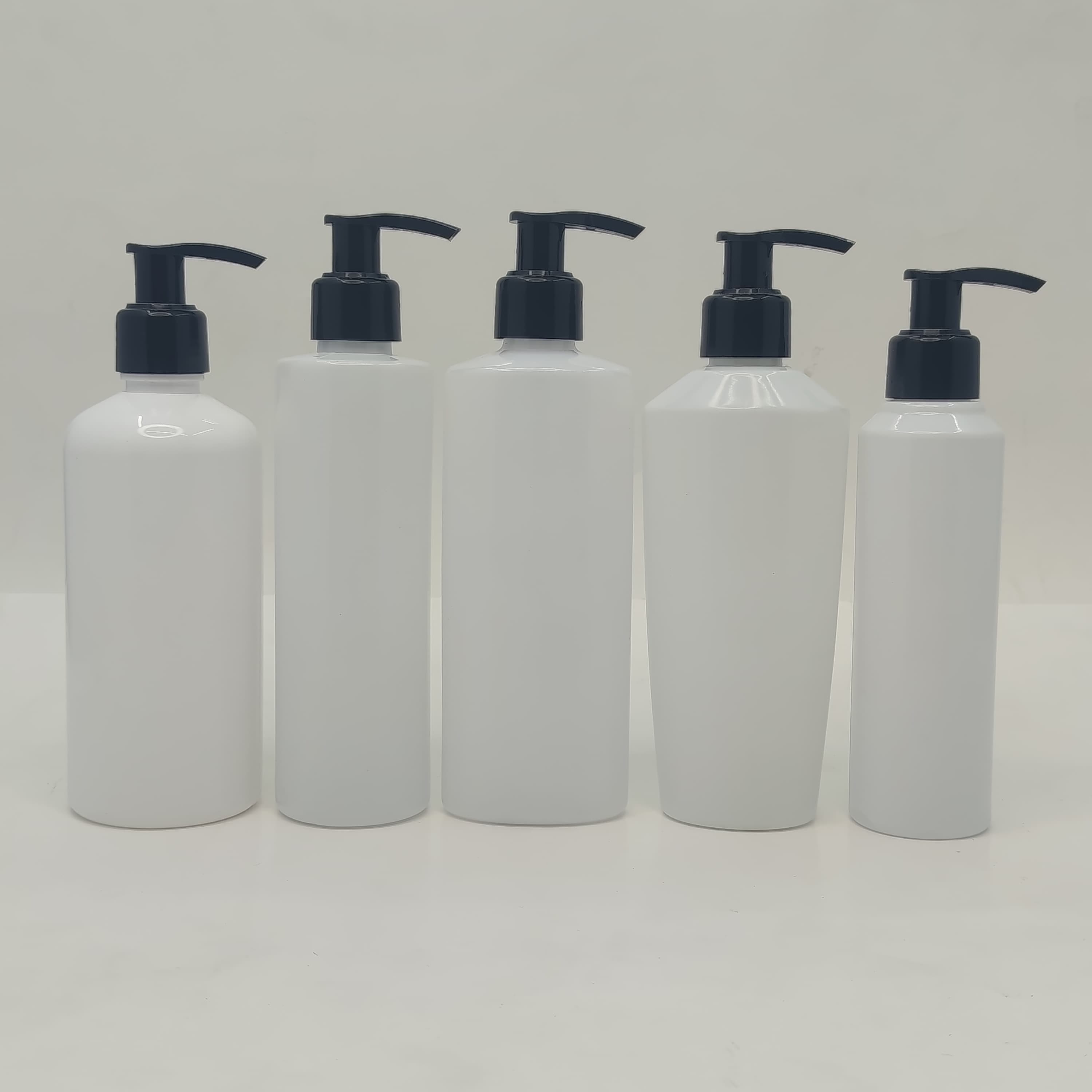 Main image of 150ml-300ml Milk White Bottles - Black Pump