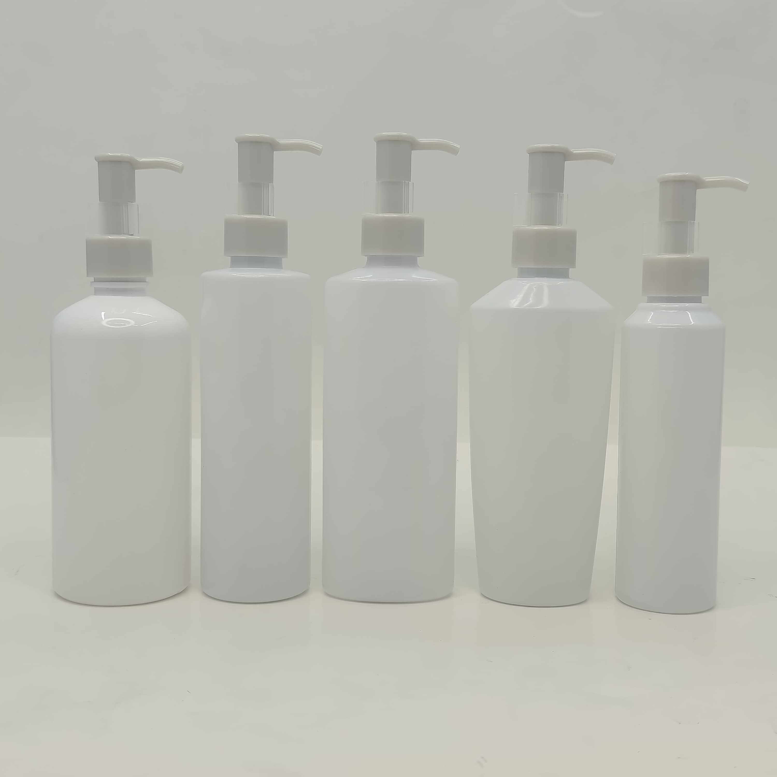 Main image of 150ml-300ml Milk White Bottles - Ivory Cream pump-Long Neck