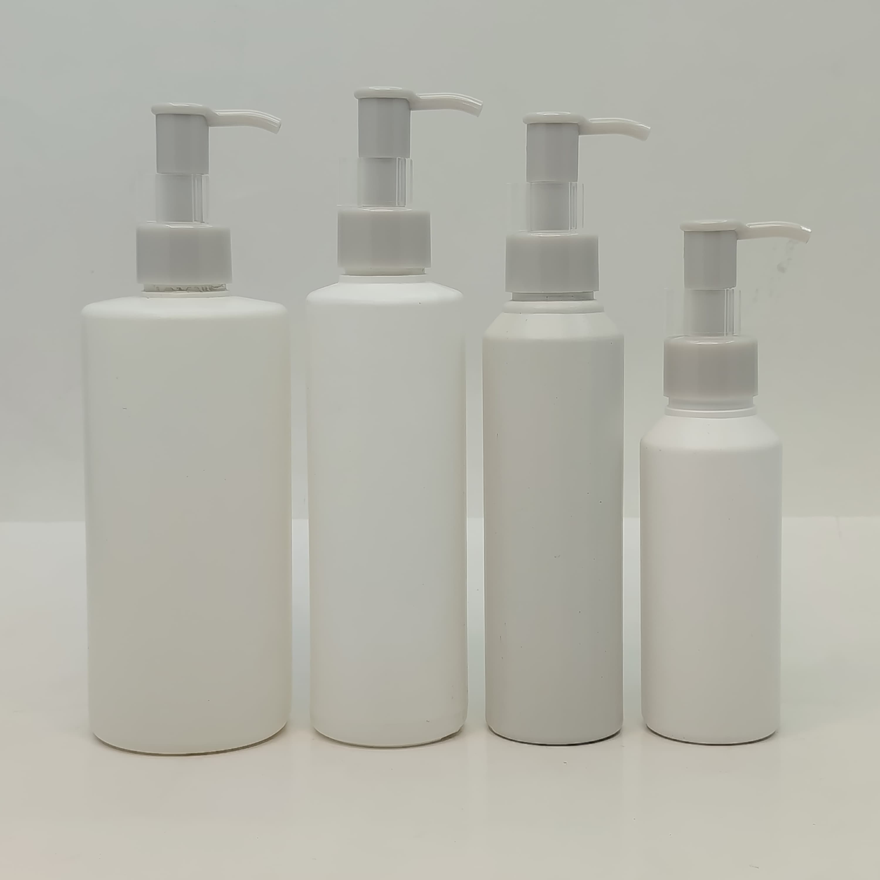 Main image of 100ml-340ml HDPE White Bottle - Ivory Pump-Long Neck