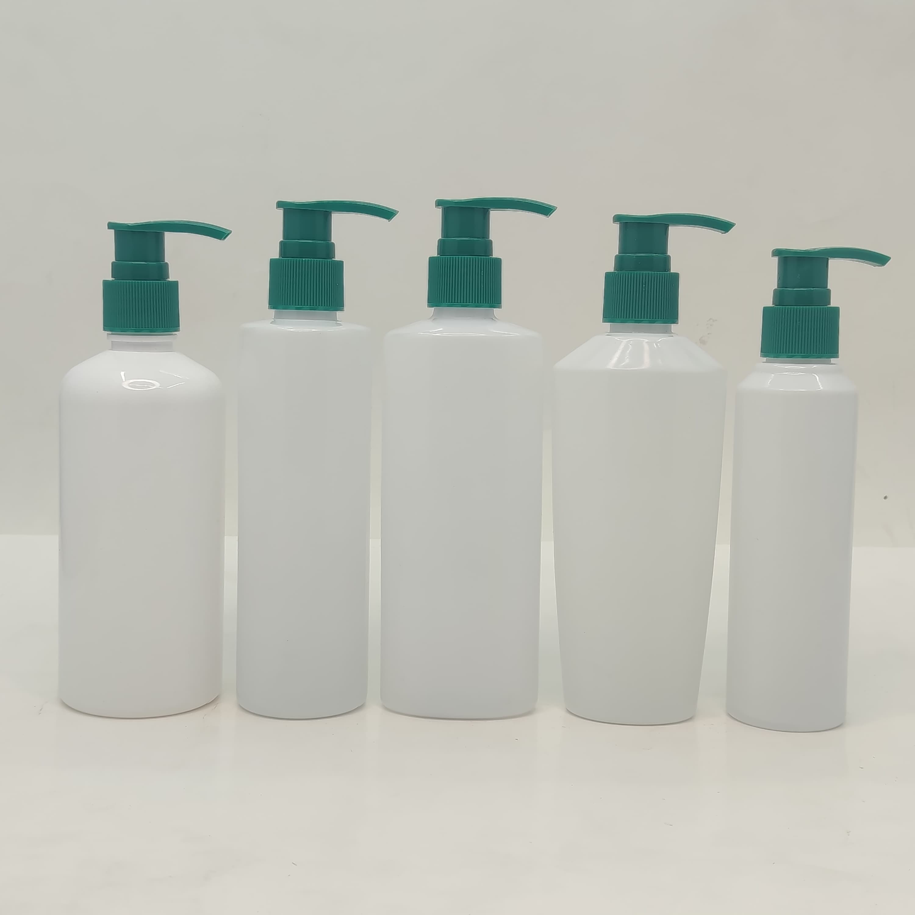Main image of 150ml-300ml Milk White Bottles - Green Pump