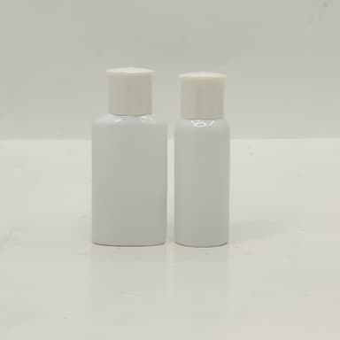 40ml-50ml Milk White Bottle - Oil Lid White