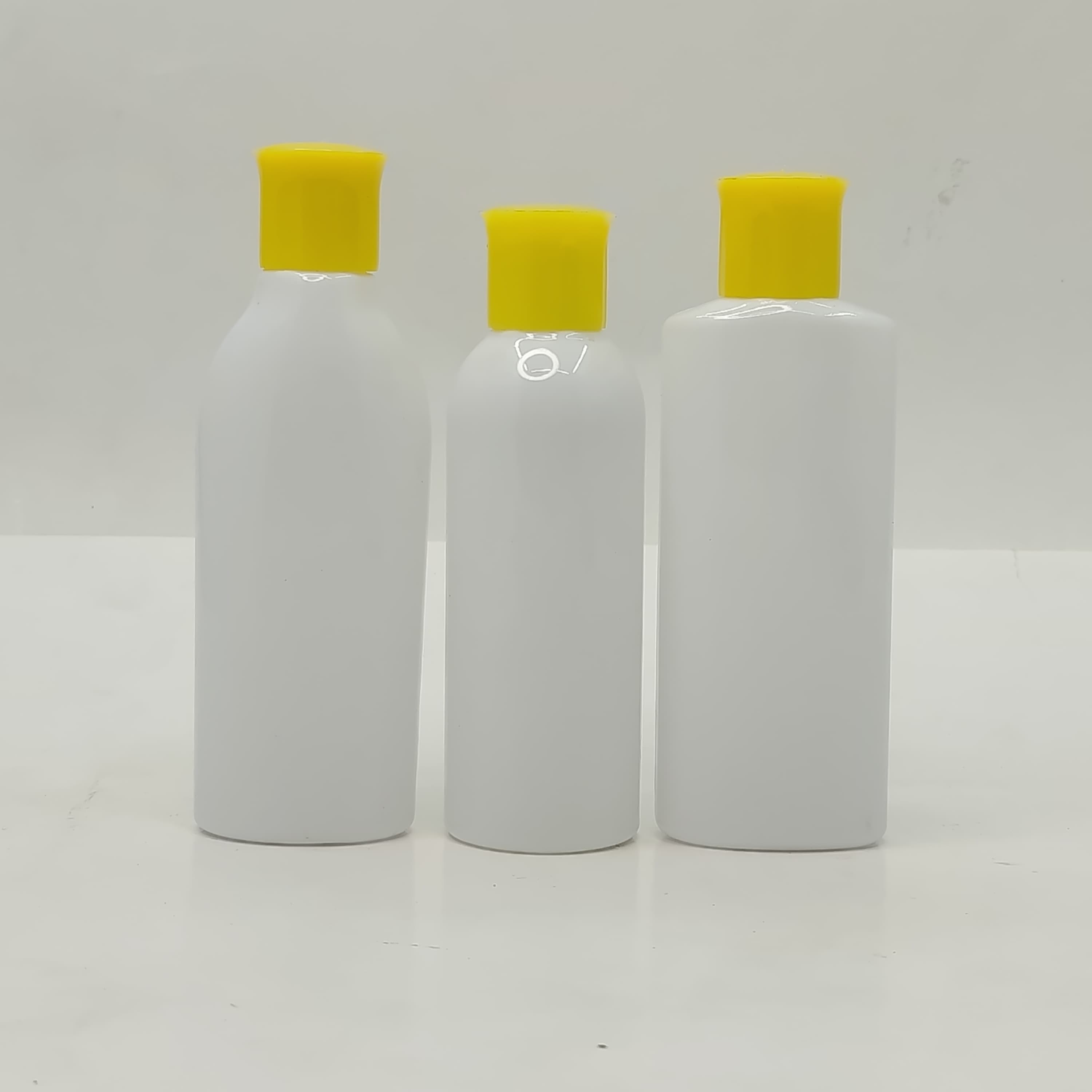 Main image of 100ml Milk White Bottle - Oil Lid Yellow