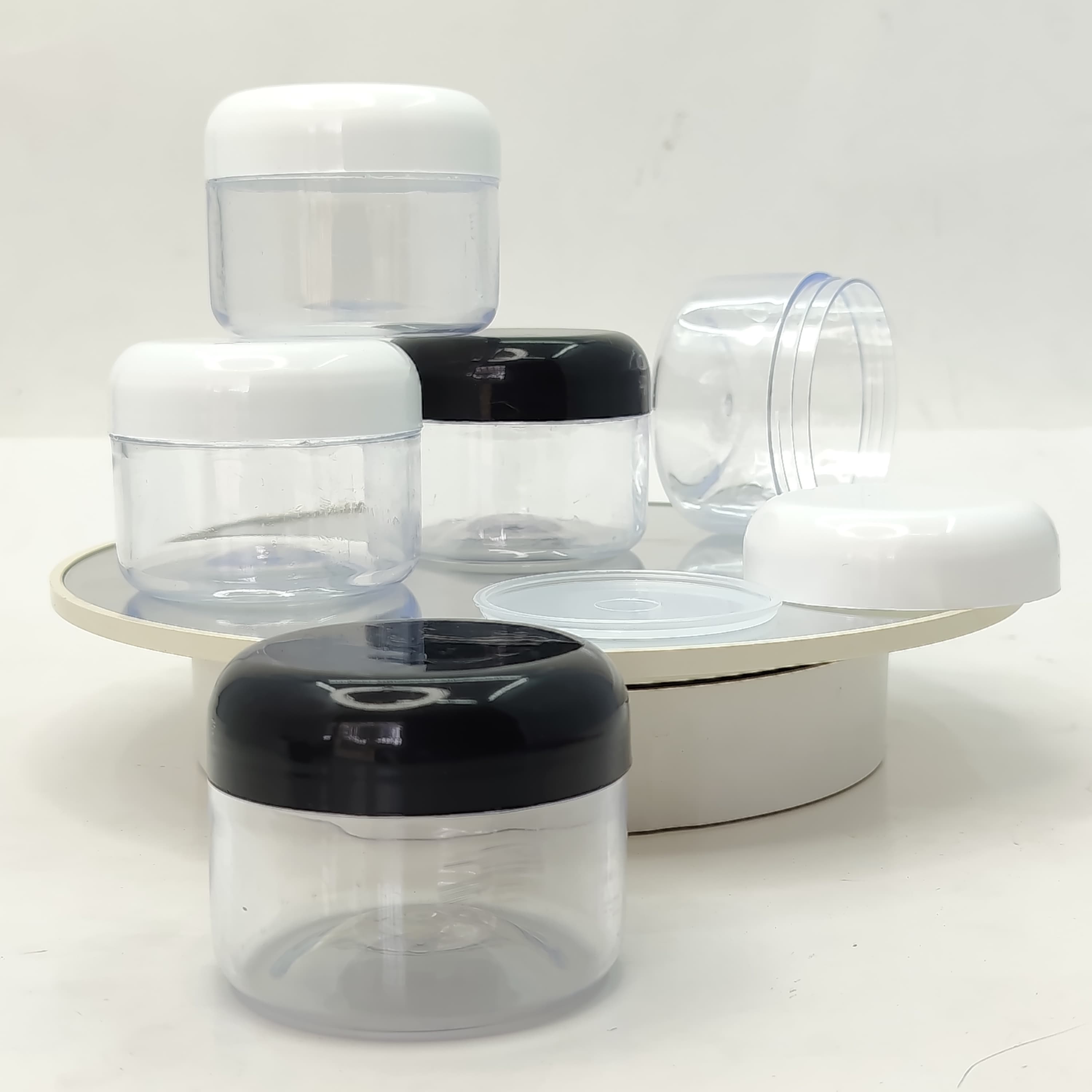 Thumbnail 2 of 50ml Clear Tub With White Lid & Insert